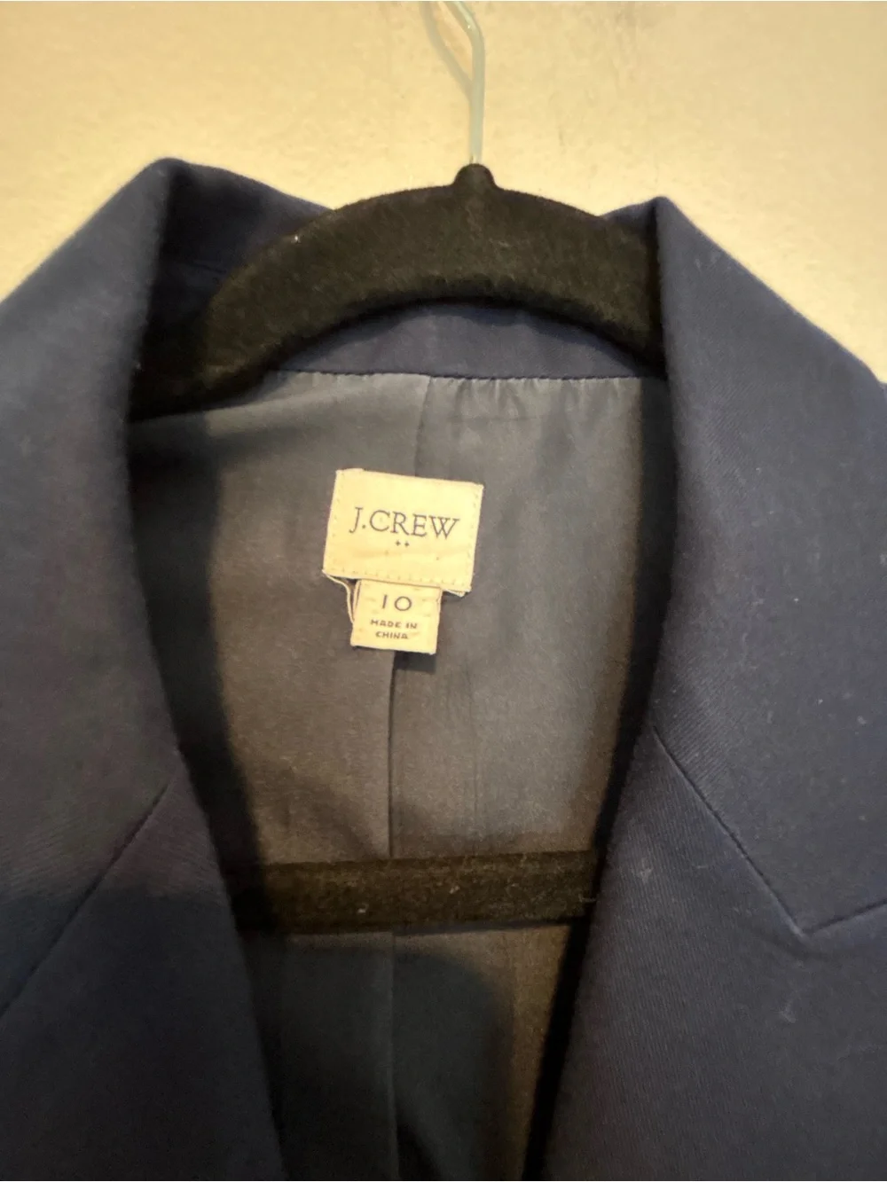 J. Crew Women's Navy One-Button Tailored Blazer